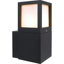 Kapego Außenwandleuchte Aluminium 15,0 cm E27 dimmbar IP54 anthrazit