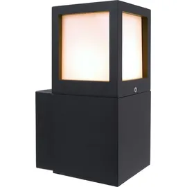 Kapego Außenwandleuchte Aluminium 15,0 cm E27 dimmbar IP54 anthrazit