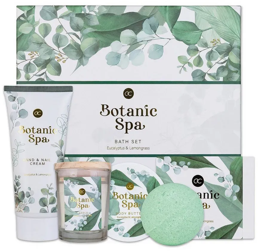 Preisvergleich Produktbild ACCENTRA Pflege-Geschenkset BOTANIC SPA, wiederverwendbarer Geschenkbox grün