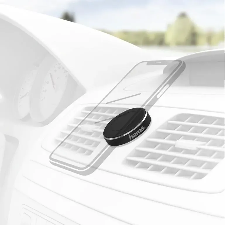 HAMA Universal-Smartphone-Halter Magnet, zum Aufkleben, Schwarz