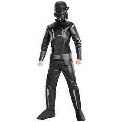 Rubie ́s Kostüm Rogue One Death Trooper, Original Star Wars Kinderkostüm aus dem Film ‚Rogue One‘ schwarz 140