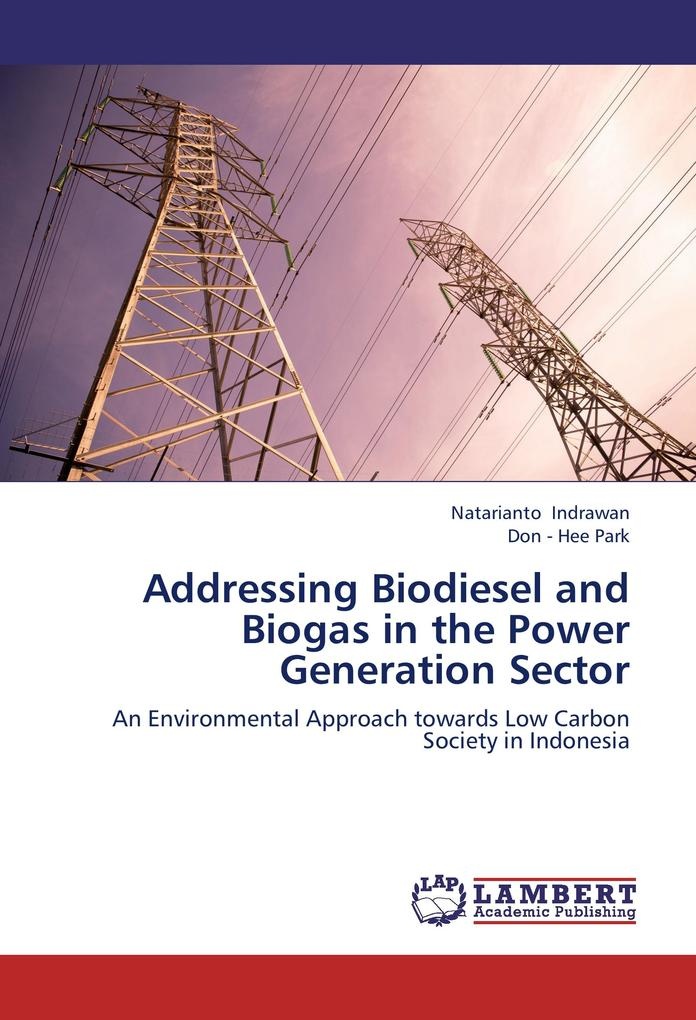 Addressing Biodiesel and Biogas in the Power Generation Sector: Buch von Natarianto Indrawan/ Don - Hee Park