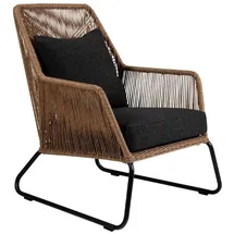 Brafab Midway Loungesessel, Geflecht braun,