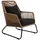 Brafab Midway Loungesessel, Geflecht braun,