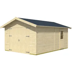 Skan Holz 45 mm Garage Holzgarage Varberg 1 370 x 525 cm