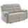 luma-home 2-Sitzer-Relaxsofa Federkern, mit Liegefunktion Zweier-Couch Stoff Chenille Grau