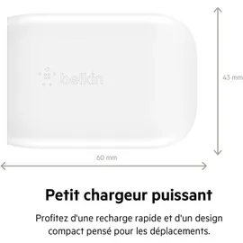 Belkin ladegerät, USB-C) BoostCharge USB-C-PD 3.0-PPS-Ladegerät 30W, Weiß