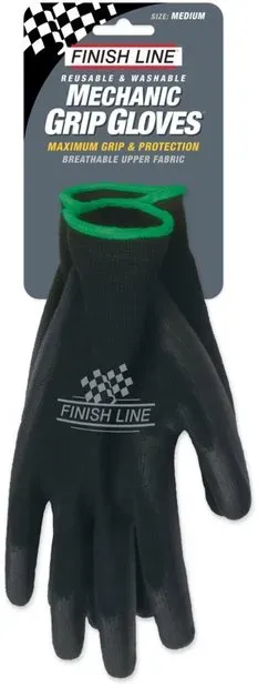 Finish Line Mechaniker-Handschuhe Schwarz Modell 2024