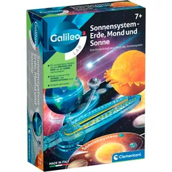 Experimentierkasten CLEMENTONI "Galileo Lab, Sonnensystem - Erde", bunt, Experimentierkästen, Kinder, Made in Europe