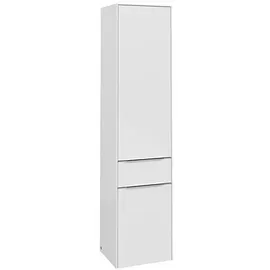 Villeroy & Boch Subway 3.0 Hochschrank 1 Auszug und 2 Türen Anschlag rechts, 400 x 1710 x 362mm - Brilliant White,