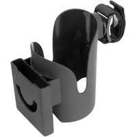 ERINGOGO Babywagen Getränkehalter und Handyhalter Schwarz Universeller Flaschenhalter mit Stabilem Design Leichter Trolley Bottle Shelf für Einfache Montage und Sicheren