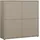 Forte Highboard 124,5 x 121,5 x 34,9 cm Taupe