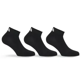 Fila Sneakersocken 3er Pack Schwarz 43-46