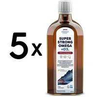 (1250 ml, 152,79 EUR/1L) 5 x (Osavi Super Strong Omega + D3, 3500mg Omega 3 (Le