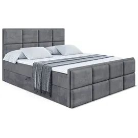 altdecor BOXBETT NOVA-Z - 160 x 200 - H4 - Dunkelgrau