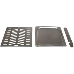 TAINO Set Zubehör Beef-Grill Gas Edelstahl Rost Fettwanne Beef-Maker