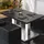 GGM Möbel Bistro Loungetisch 110 x 60 x 41 cm Wenge/Edelstahl