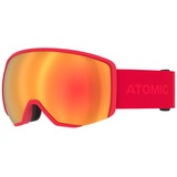 ATOMIC REVENT L HD Skibrille Goggle rot