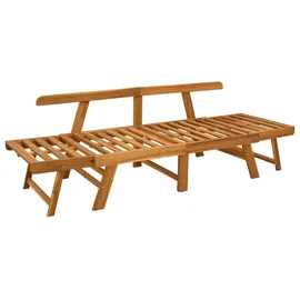 vidaXL 3-in-1 Gartenbank 3-in-1 110 x 60 x 90 cm Schwarz