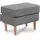 Konsimo Sitzhocker 41 x 43 x 56 cm Grau