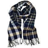 COLLEZIONE ALESSANDRO Italienischer Schal " Strisce " in blau | Gr.: onesize
