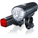 Aplic LED Fahrradlampen Set mit Front & Rücklicht StVZO zugelassen / Energiesparend / 30 Lux