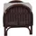 MiaMöbel Rattan Hocker Panama Baumwolle 65 x 46 x 46 cm Braun