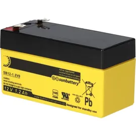 Sun Battery SB12-1.2V0 AGM Akku 12V 1,2Ah Blei-Akku mit VDS