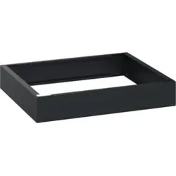 C+P auf 100mm hohem Sockel 100x600x500mm Sockelfarbe RAL 7021 Schwarzgrau Material Unterbau Kunststoff