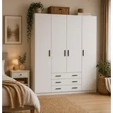 INOSIGN Sprint Drehtürenschrank 195,5 x 49,8 x 200,4 cm weiß