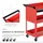 Homcom Werkstatt-Zubehör schwarz B/H/L: ca. 35x82x76 cm - Rot, Schwarz