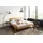 SalesFever Balkenbett 140 x 200 cm Beige