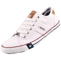 Mustang Herren Canvas Sneaker Weiß, Schuhgröße:EUR 41