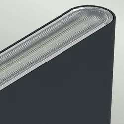 Licht-Erlebnisse Wandaußenleuchte MAIDSTONE Schwarz Aluminiumguss IP65 1060 lm LE117730