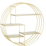 Baroni Home Wandregal 48 x 16 x 48 cm Gold