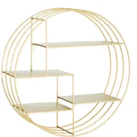 Baroni Home Wandregal 48 x 16 x 48 cm Gold