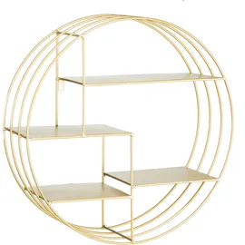 Baroni Home Wandregal 48 x 16 x 48 cm Gold