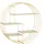Baroni Home Wandregal 48 x 16 x 48 cm Gold