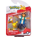 Jazwares Pokémon - Battle Feature Figure Ash & Pikachu