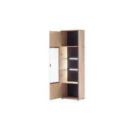 Uno Vitrine Argon 63 x 38 x 210 cm Mehrfarbig