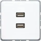 Jung USB-Steckdose 2 x USB Alpinweiß 1 St.