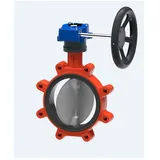 KSB Einklemm-Absperrklappe BOAX-S mit Getriebe MS50 PN 6/10/16, DN 300,, Ringbald EPDM 05186078