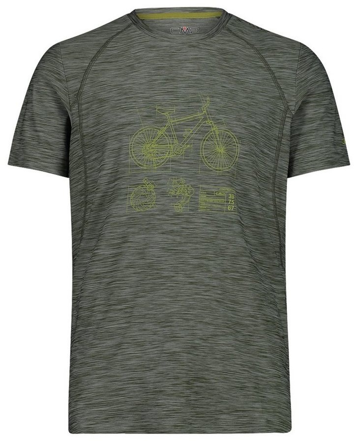 CMP Funktionsshirt Man T-Shirt mit Dry-Function-Technologie grün 50