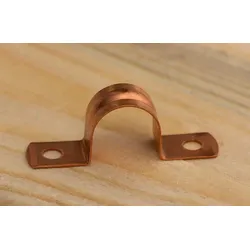 Rohrband / Rohrschelle aus Kupfer für 15 mm Kupferrohr
