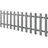 [neu.holz] Lattenzaun 200 x 60 cm Grau/WPC