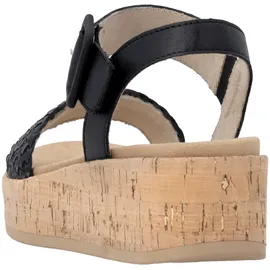 remonte SandaleSchwarzKeil für Damen, schwarz, Größe 37