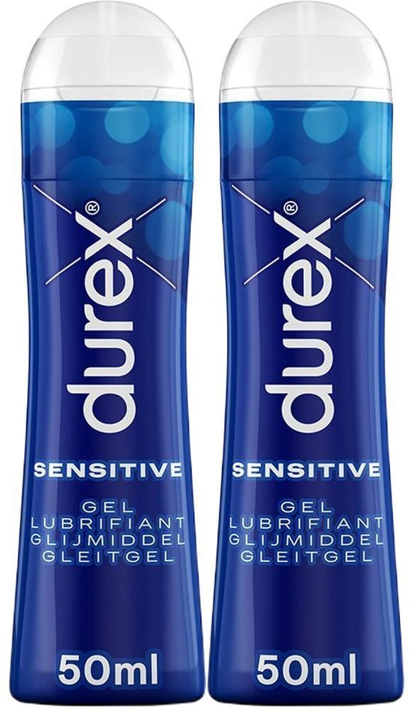 Durex Gel Lubrifiant Sexuel Sensitive - Lubrifiant intime à base d'eau - 50ml 2x50 ml lubrifiant(s)