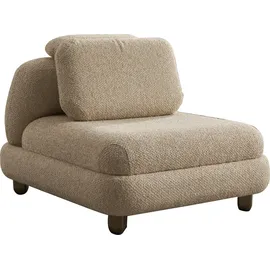 nobelaa Modulare Ecksofa "Atmos" + Sessel + Hocker-Beige - Beige