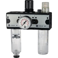 Riegler Wartungseinheit 3-tlg. »multifix«, mit PC-Behälter, BG 3, G