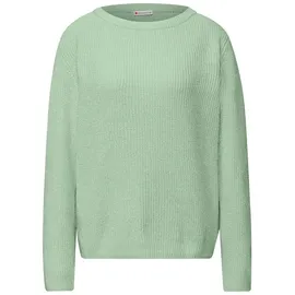 STREET ONE Chenille Pullover Grün 34